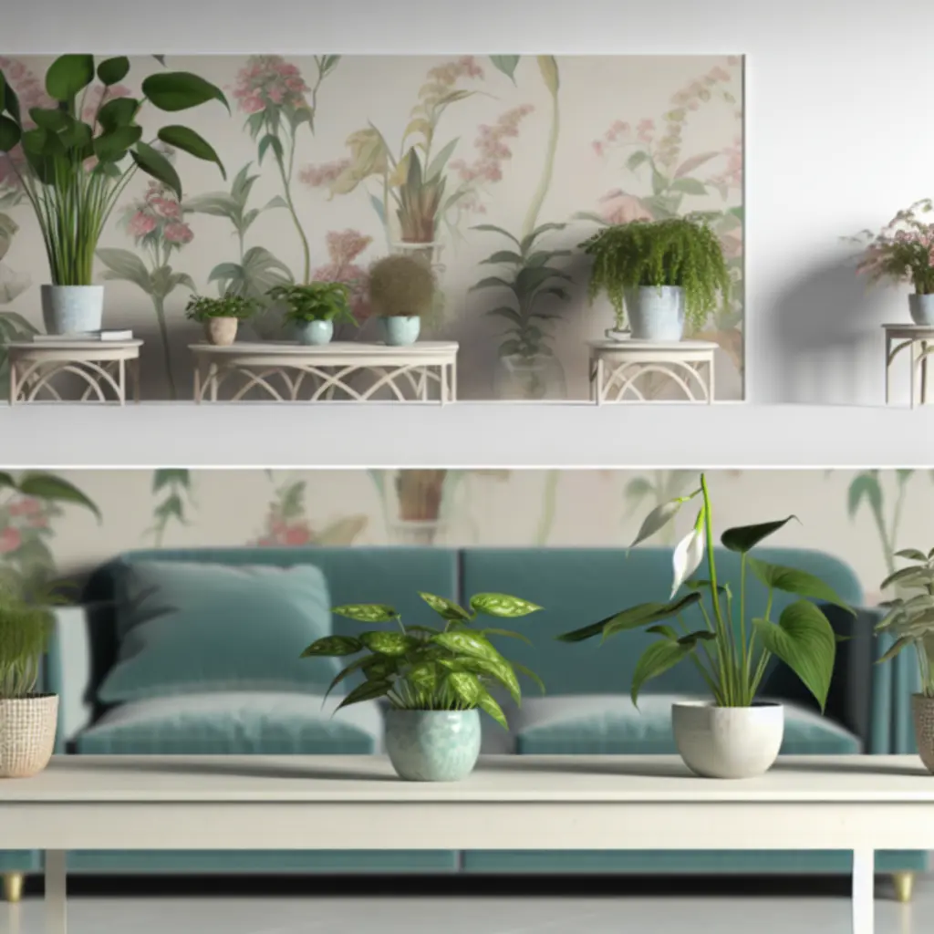 Bestselling indoor plants display