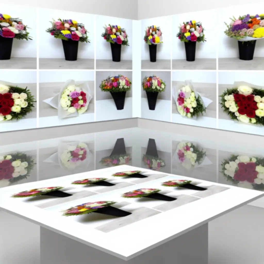 Válogatott signature virágcsokrok letisztult környezetben, finom rózsaszín és zöld árnyalatokkal