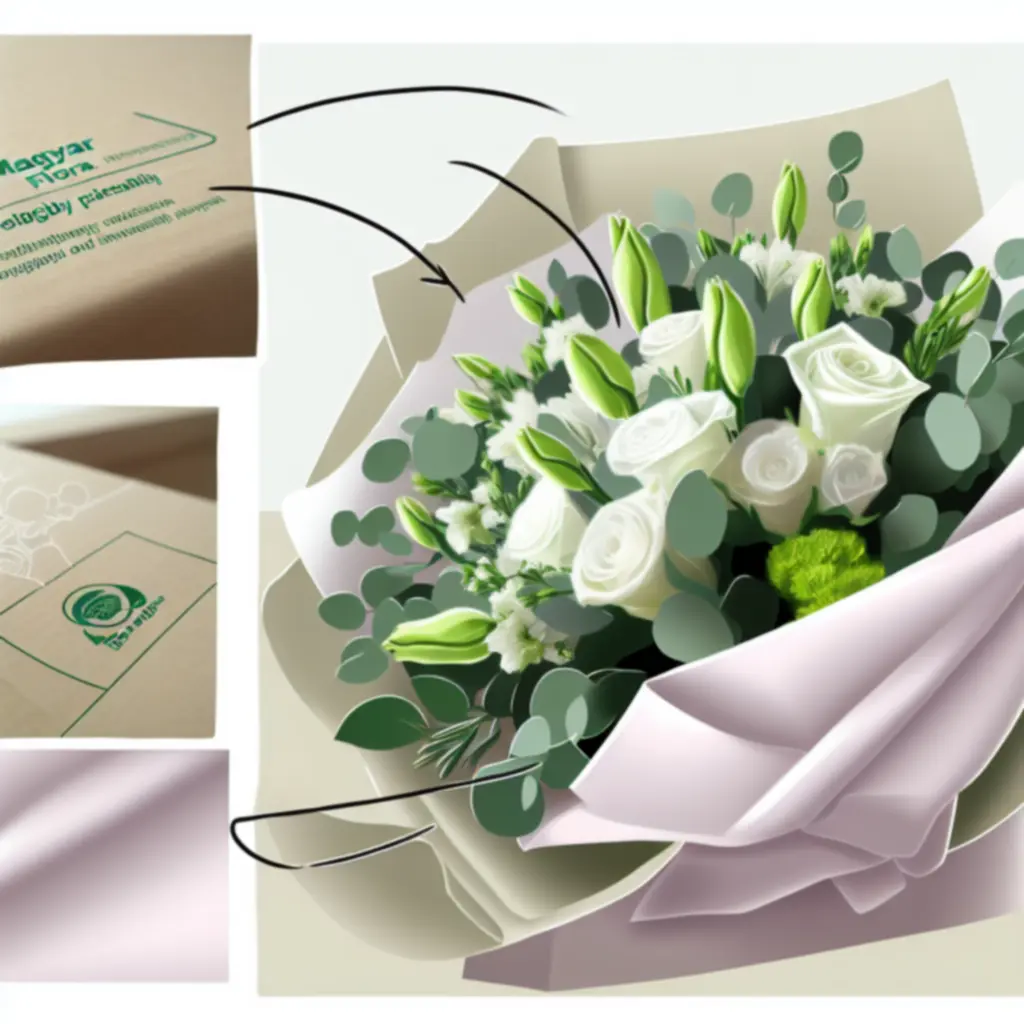 Környezetbarát, újrahasznosítható virágcsomagolás